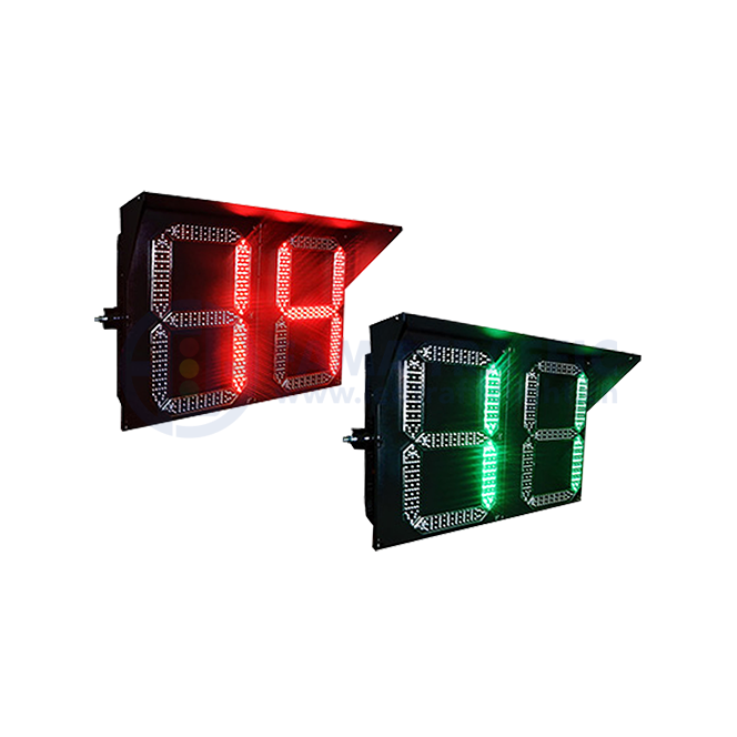 ตัวนับเวลาถอยหลัง LED สองสี 800x600 มม. สองหลัก ตัวเรือนพีซี