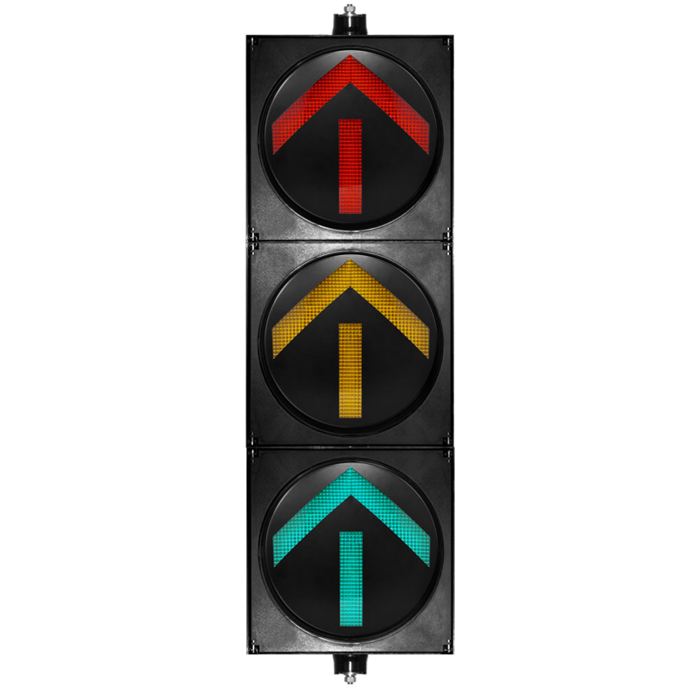 ไฟจราจรลูกศรสีแดง/เหลือง/เขียวฟลักซ์สูง