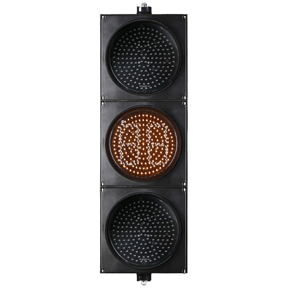 ไฟจราจรทรงกลมสีแดง/เหลือง/เขียว กำลังไฟต่ำ พร้อมตัวจับเวลาถอยหลัง