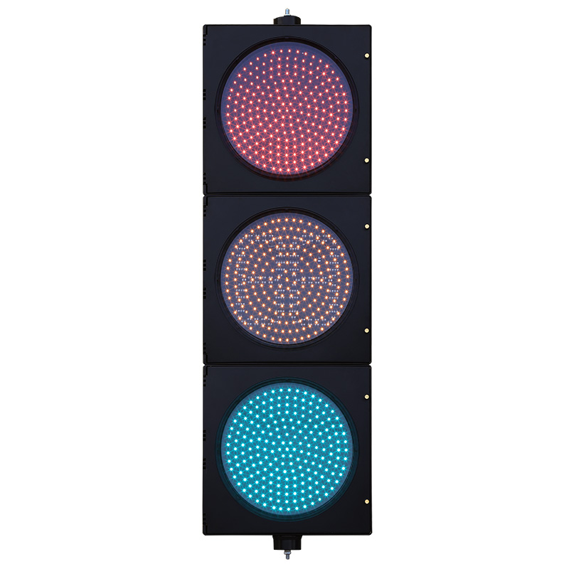 ไฟจราจรทรงกลมสีแดง/เหลือง/เขียว กำลังไฟต่ำ พร้อมตัวจับเวลาถอยหลัง