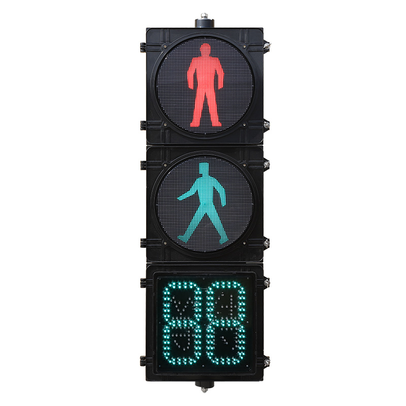 ไฟจราจรสำหรับคนเดินถนนฟลักซ์สูงพร้อมตัวจับเวลาถอยหลัง