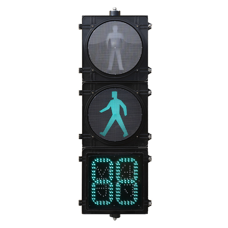 ไฟจราจรสำหรับคนเดินถนนฟลักซ์สูงพร้อมตัวจับเวลาถอยหลัง