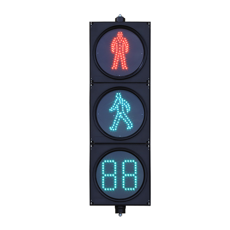 ไฟจราจรสำหรับคนเดินถนนพลังงานต่ำพร้อมตัวจับเวลาถอยหลัง