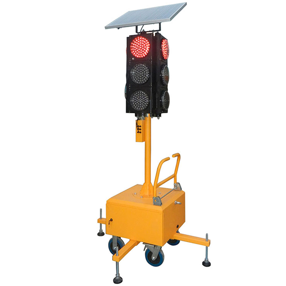 ไฟจราจรแบบบูรณาการเคลื่อนที่พลังงานแสงอาทิตย์