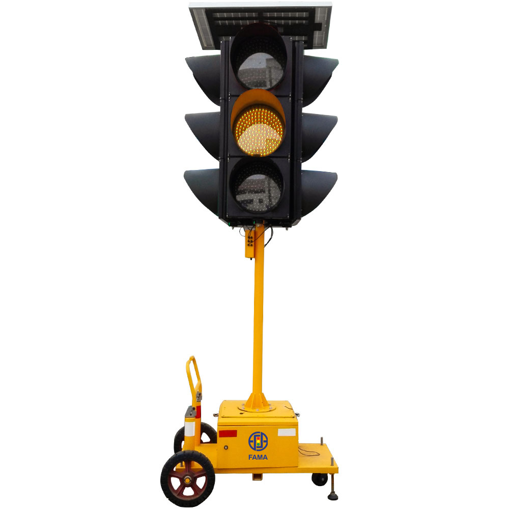 ไฟจราจรแบบบูรณาการเคลื่อนที่พลังงานแสงอาทิตย์