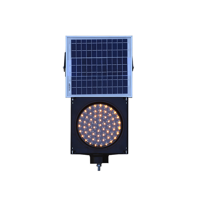 ไฟกระพริบสีเหลืองพลังงานแสงอาทิตย์