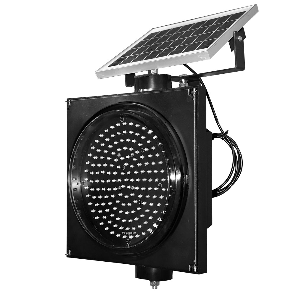 ไฟกระพริบสีเหลืองพลังงานแสงอาทิตย์