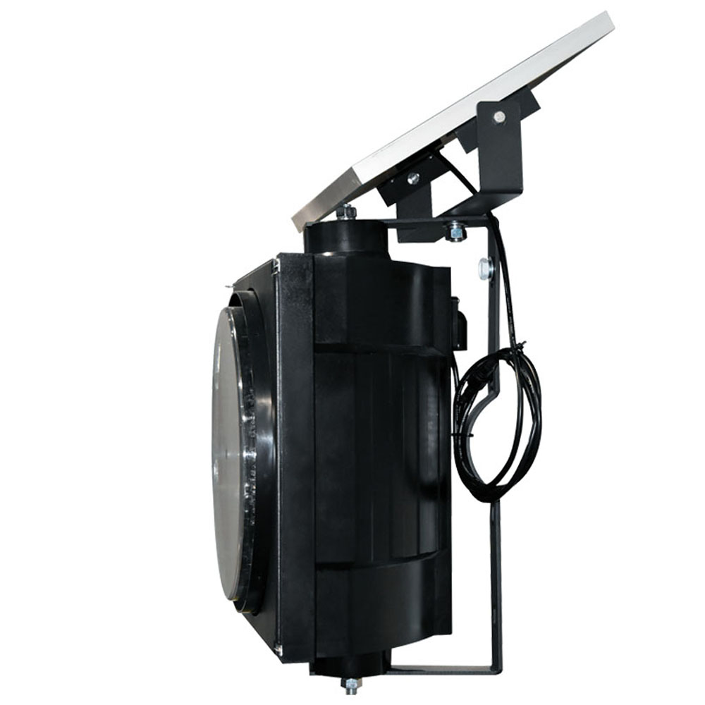 ไฟกระพริบสีเหลืองพลังงานแสงอาทิตย์