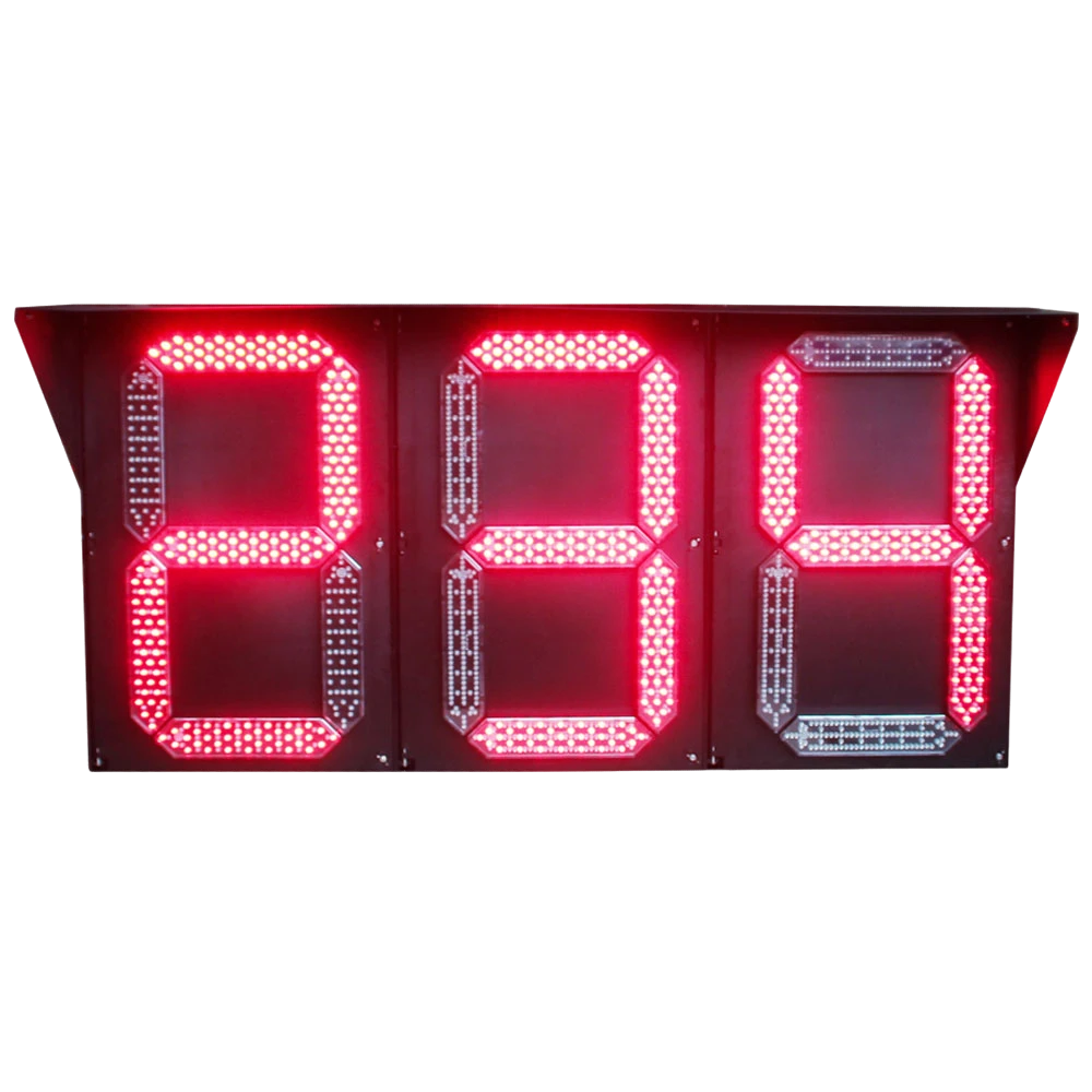 ไฟจราจรแบบนับถอยหลังประเภทเซ็กเมนต์ (แบบกล่อง)