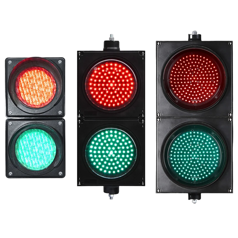 ไฟจราจรทรงกลมสีแดง/เขียวกำลังต่ำ (สองชุด)