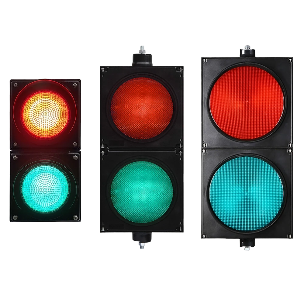 ไฟจราจรลูกบอลเต็มสีแดง/เขียวฟลักซ์สูง (สองชุด)