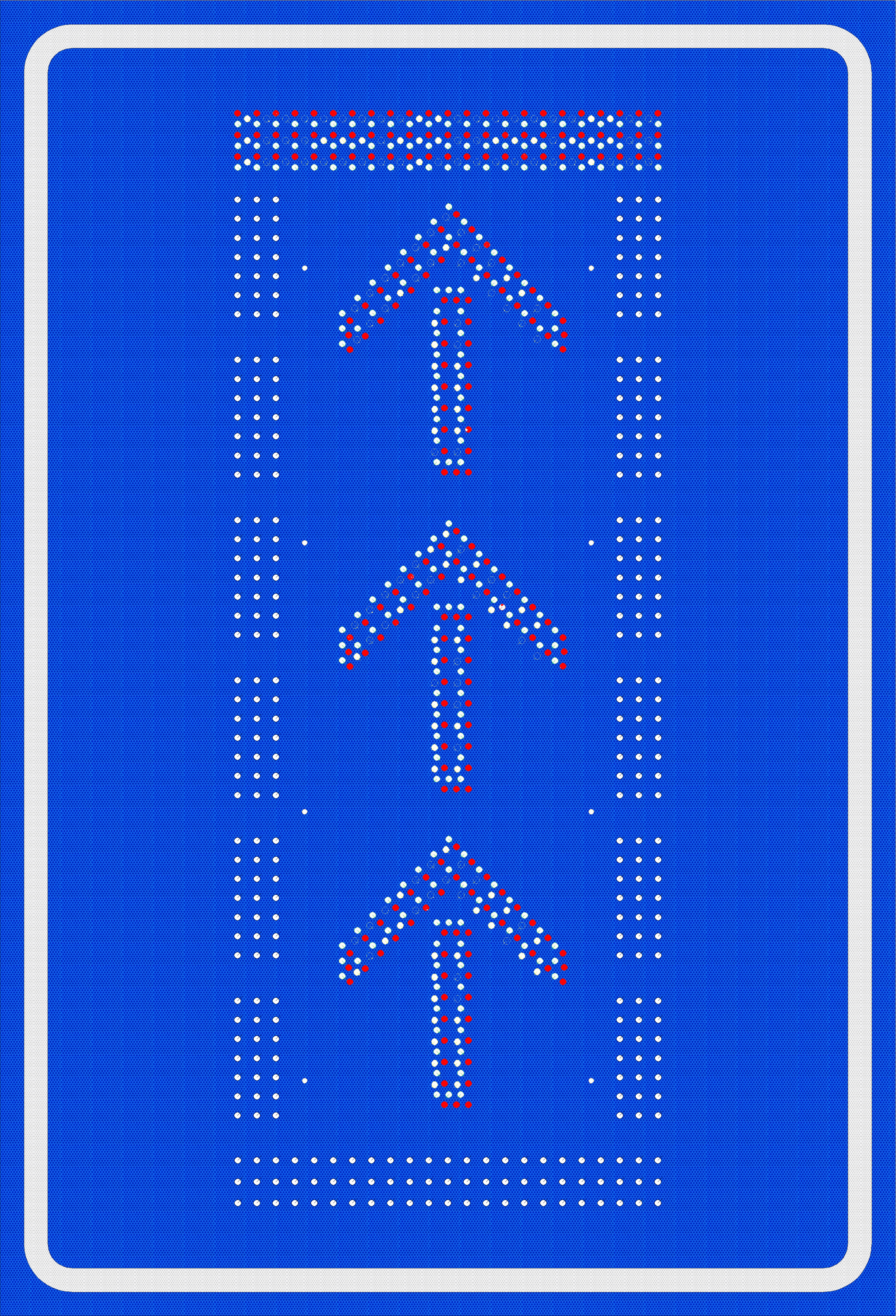 ป้ายเลี้ยวซ้ายหรือป้ายตรงไป