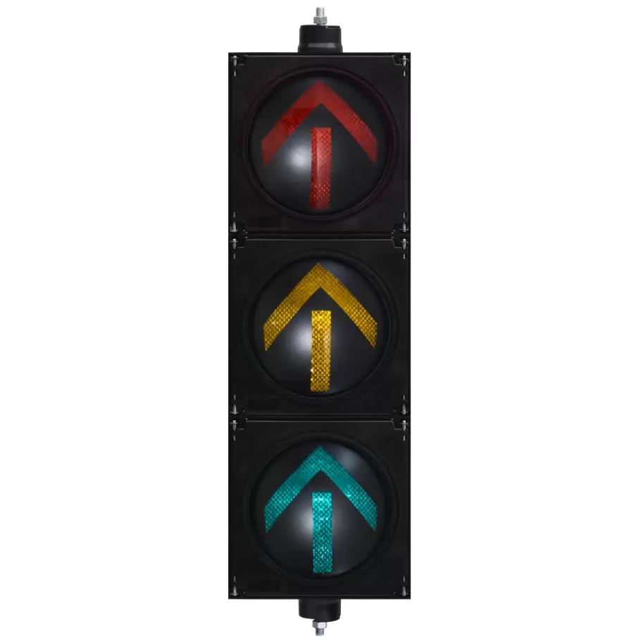 ไฟจราจรที่หุ้มด้วยโพลีคาร์บอเนต